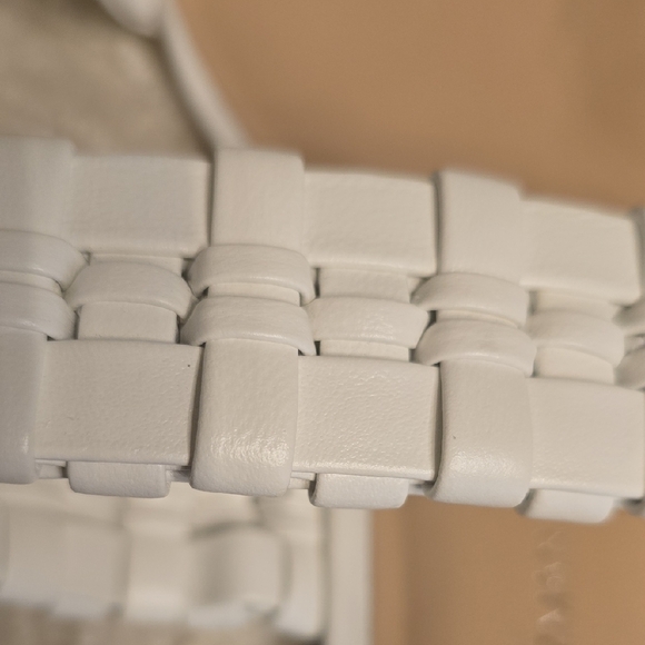 Stuart Weitzman White Braided Sandals - Picture 13 of 13